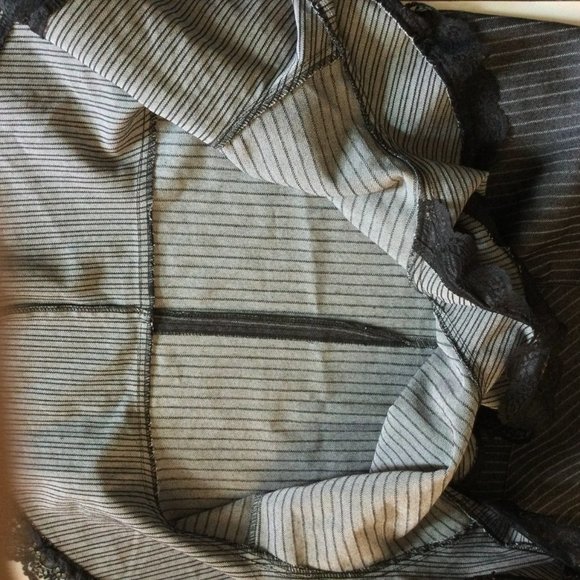 Cloarice Paris 2 pcs jacket and skirt suit 2P made in France black white strips - Picture 13 of 13